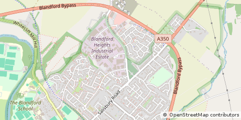 Map of Blandford Forum