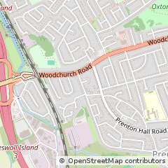 Map of Prenton, Wirral