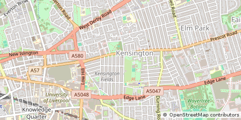 Map of Liverpool, Merseyside