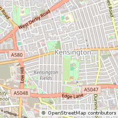 Map of Liverpool, Merseyside
