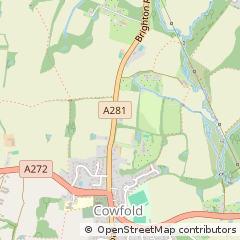 Map of Horsham, West Sussex