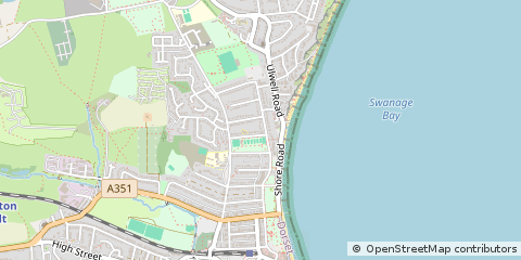 Map of Swanage, Dorset