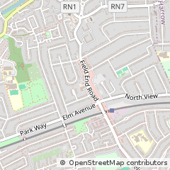 Map of Pinner, Middlesex