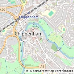 Map of Chippenham, Wiltshire