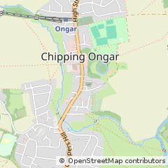 Map of Ongar, Essex