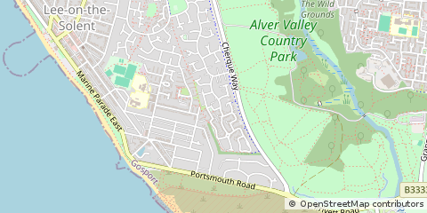 Map of Gosport, Hampshire