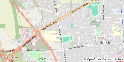 Map of Hessle, North Humberside