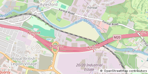 Map of Aylesford