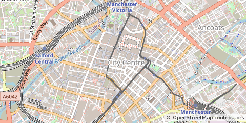 Map of Manchester