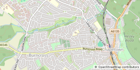 Map of Sheffield