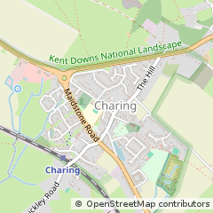 Map of Charing, Kent