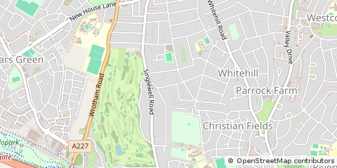 Map of Gravesend, Kent