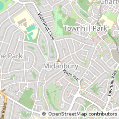 Map of Southampton, Hampshire