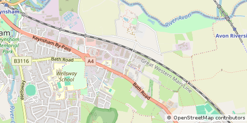 Map of Keynsham, Bristol