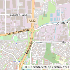 Map of Basildon, Essex