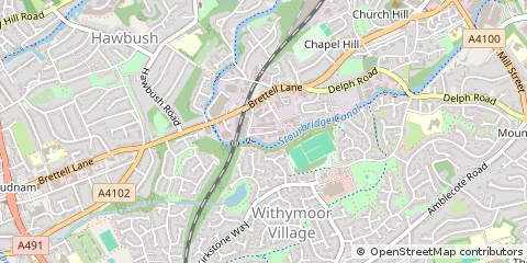 Map of Brierley Hill, West Midlands