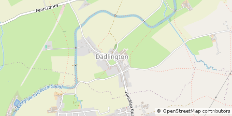 Map of Nuneaton, Warks