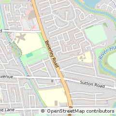 Map of Hull, Merseyside