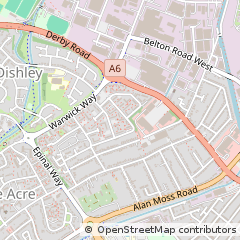 Map of Loughborough, Leicestershire