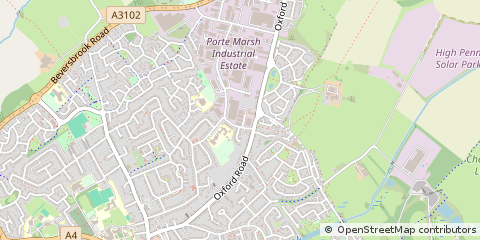Map of Calne, Wiltshire