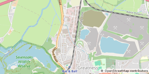 Map of Sevenoaks, Kent