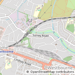 Map of Poole, Dorset