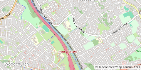 Map of Prenton, Merseyside