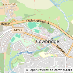 Map of Cowbridge, Vale of Glamorgan