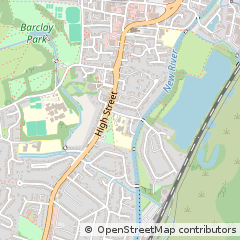 Map of Hoddesdon, Hertfordshire