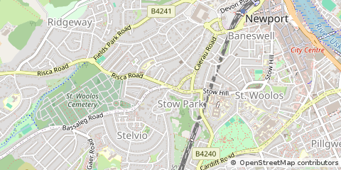 Map of Newport, Gwent