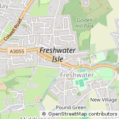 Map of Freshwater, Isle of Wight