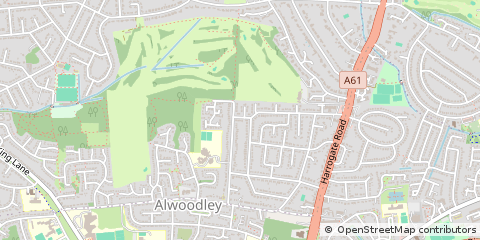 Map of Leeds, West Yorkshire