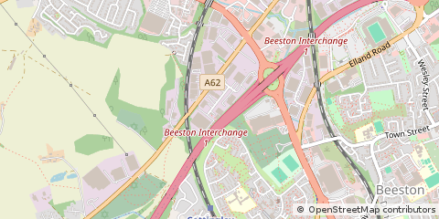 Map of Leeds, West Yorkshire