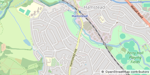 Map of Birmingham, West Midlands