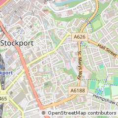 Map of Stockport, Cheshire