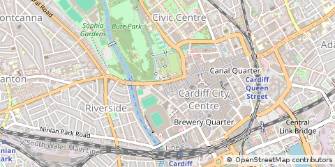 Map of Cardiff