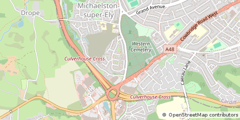 Map of Cardiff