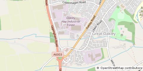 Map of Corby, Northamptonshire