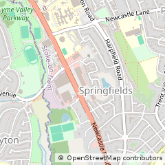 Map of Stoke-on-Trent, Staffordshire