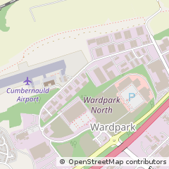 Map of Cumbernauld, Lanarkshire