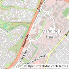 Map of Poole, Dorset