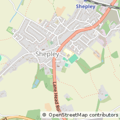 Map of Huddersfield, W Yorkshire