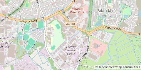 Map of Newport, Gwent