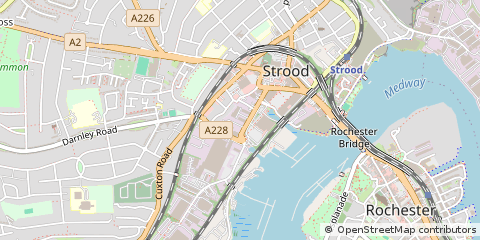 Map of Strood, Kent