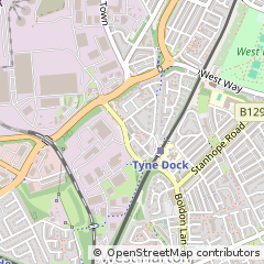 Map of South Shields, Tyne & Wear