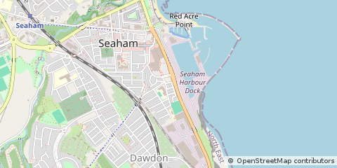 Map of Seaham, Co Durham