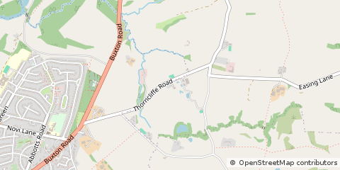 Map of Leek, Staffordshire