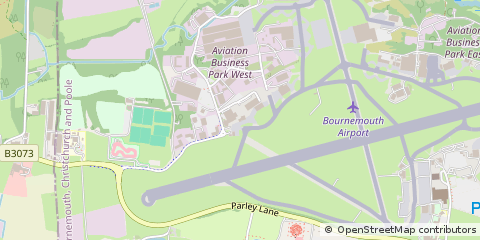 Map of Christchurch, Dorset