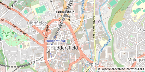 Map of Huddersfield