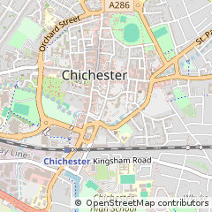 Map of Chichester, West Sussex